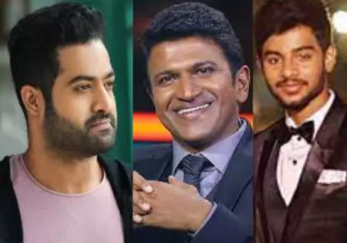 Jr.NTR and Puneeth Raj Kumar are like God's for Gali Janardhan Reddy son