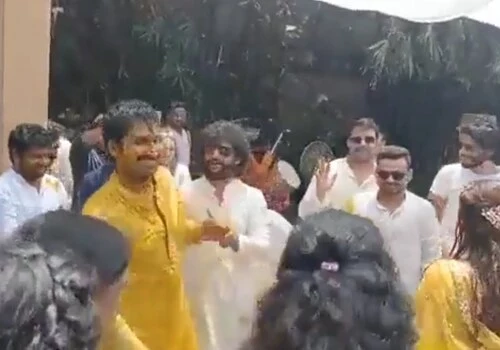 Aadhi & Nikki Haldi ceremony: Nani, Sandeep Kishan grooved along