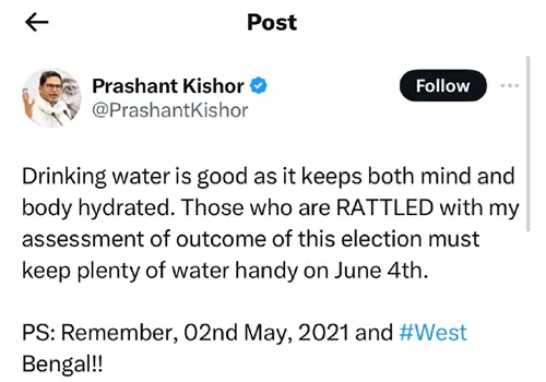 prashant kishor predictions