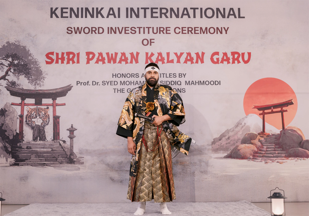 Pawan Kalyan Inducted into Kenjutsu