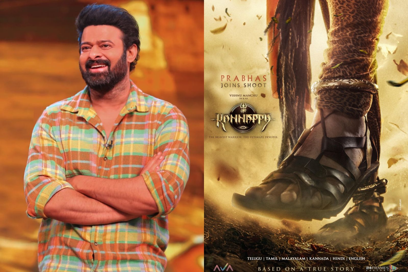 Prabhas Joins Kannappa Shoot: Long Foot Poster