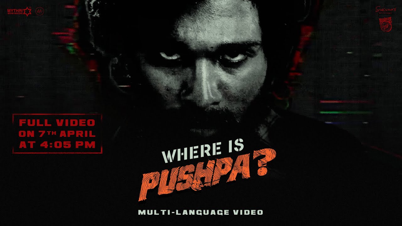 The HUNT for Pushpa begins, concept teaser on?