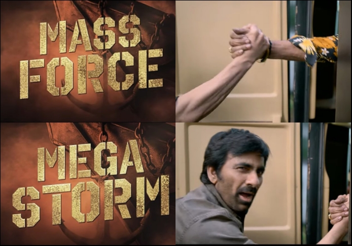Mass Maharaja mass entry into the sets of Mega 154
