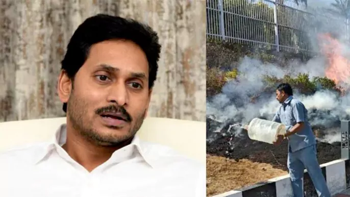 jagan reddy fire accident drama for sympathy