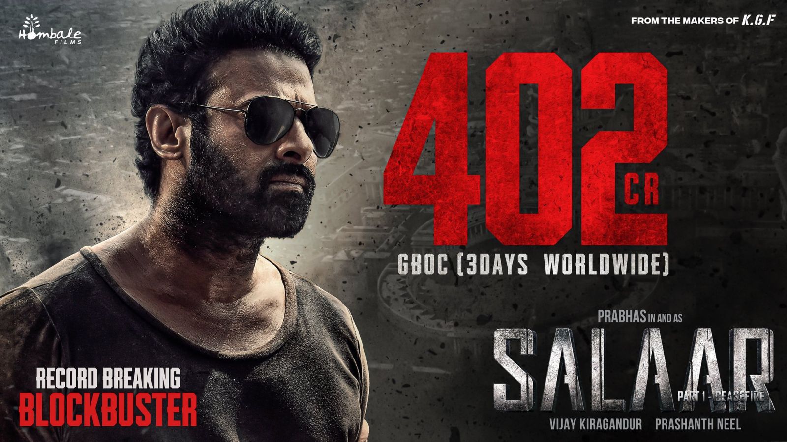 Salaar 400 crores Poster raises doubts?