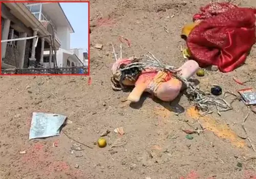 Occult worship next to KCR house?