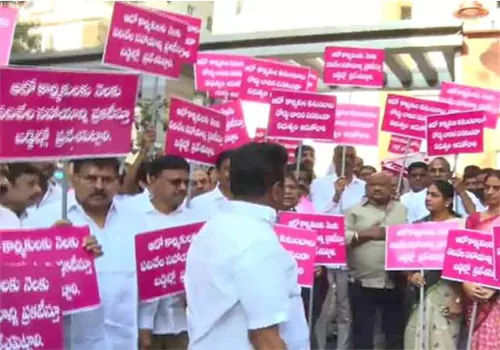 brs mla agitae on auto drivers