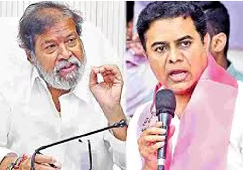 War of words between KTR and Rajanarsimha