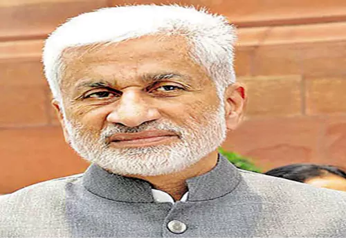VIJAYSAI IGNORES JAGAN PRAISES KTR