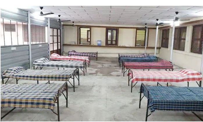 villagers build covid care center in village