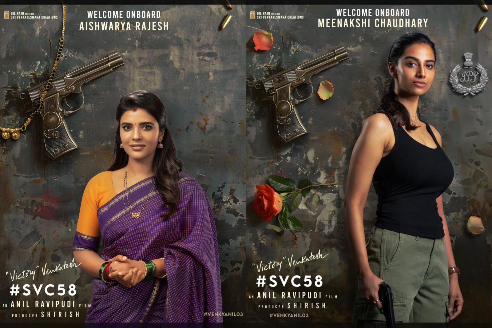 VenkyAnil3: Excellent Wife and Ex Girlfriend First Look revealed