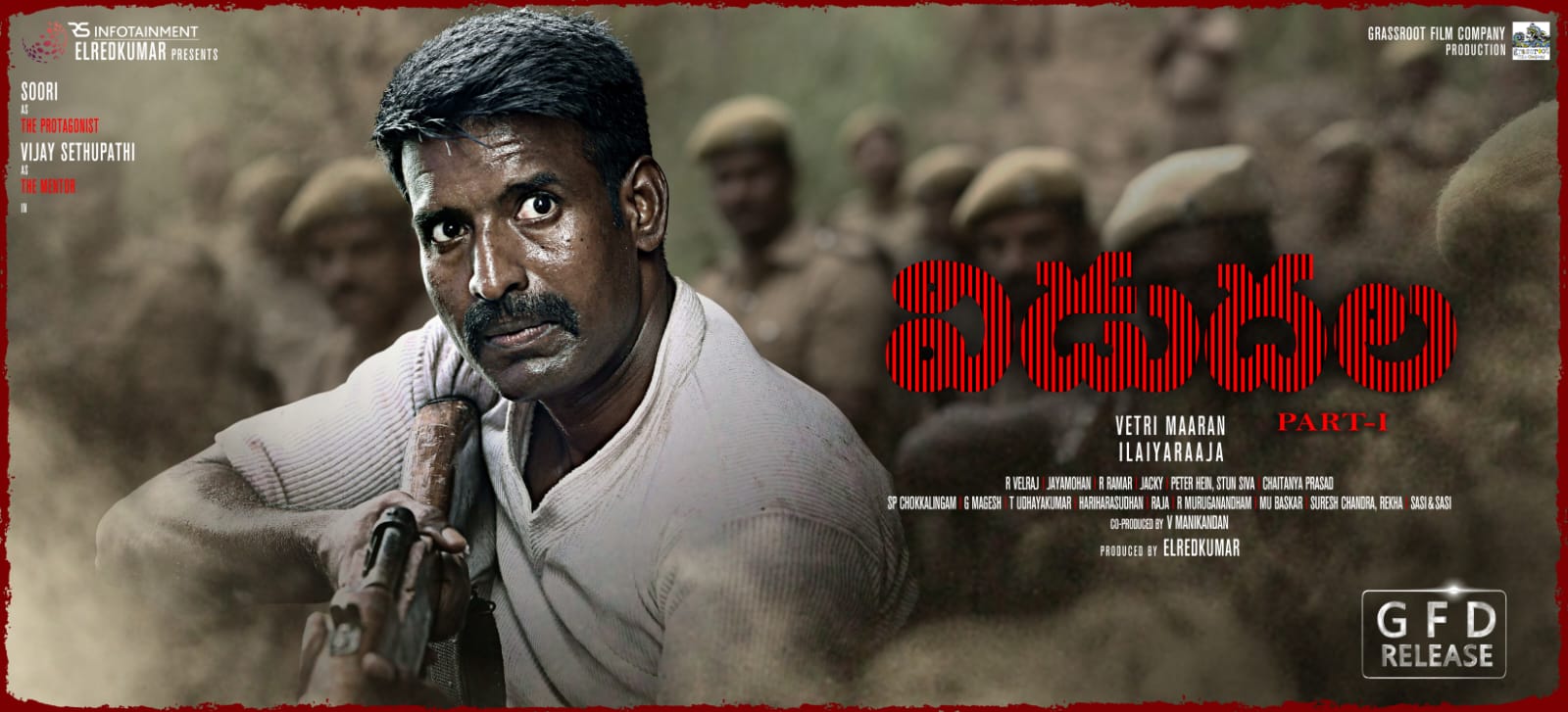 Vetrimaaran Tamil film in Telugu as Vidudhala Part 1 releasing on?