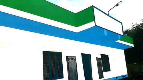 YSRCP Color to Govt buildings