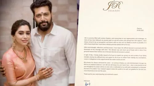 Jayam Ravi lodges complaint against hid divorced wife Aarti?
