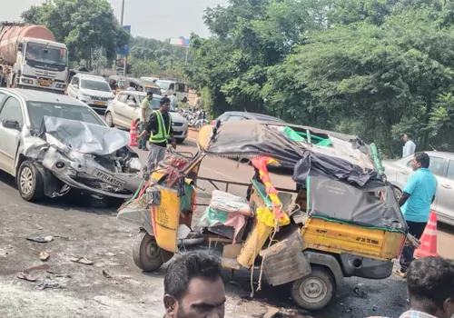 ten women injured in road accident