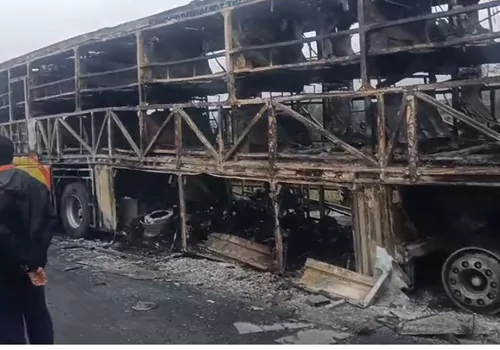 bus accident kaveri travels