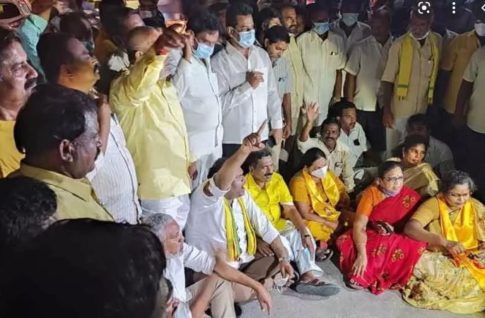 tdp call ap bundhu police arrets hi tention