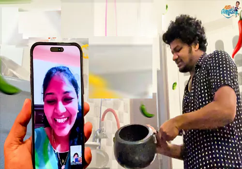 వీడియో కాల్ లో వంట నేర్చుకుంటున్న అవినాష్!