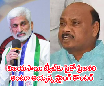 ayyanna patrudu strong counter to vijayasai reddy