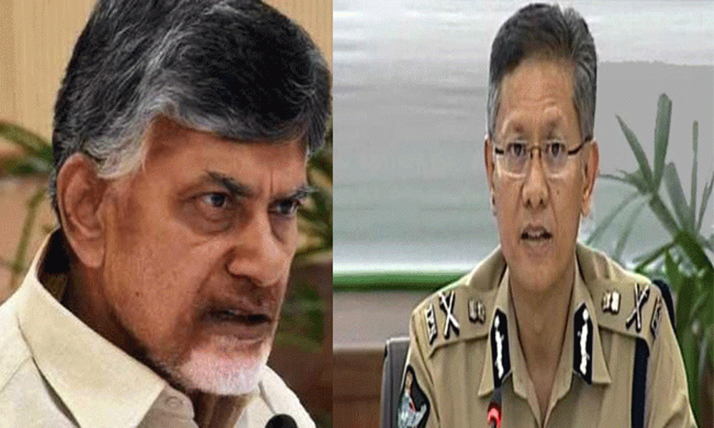 Chandrababu fire on AP DGP on chinthamaneni arrest