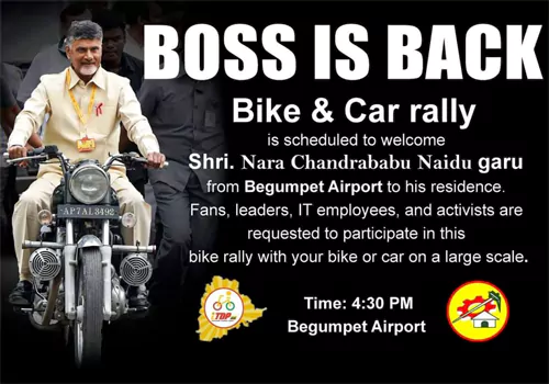 bike rally in  hyderbad