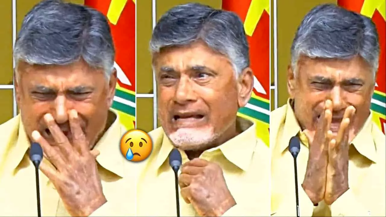 Chandrababu emotional words in press meet