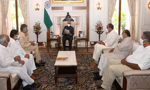 President Ramnath kovindh enquires about Amaravathi