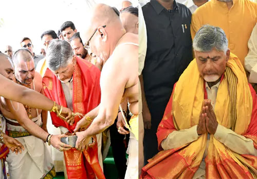 venkateswara temple in amarawathi will complete