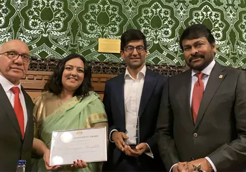 Chiranjeevi Receives Lifetime Achievement Award In UK Parliament
