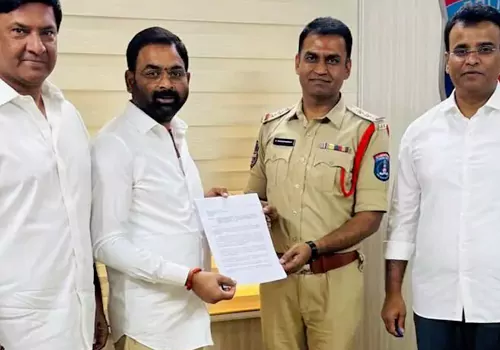 brs mlas complaint against cm revanrt in ps