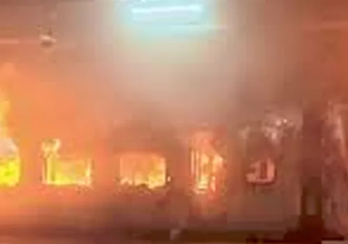 fire broke out in yernakulam express