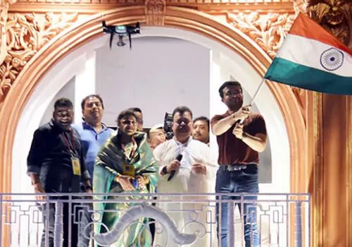 Durga pandal as Lords pavilion in Kolkata