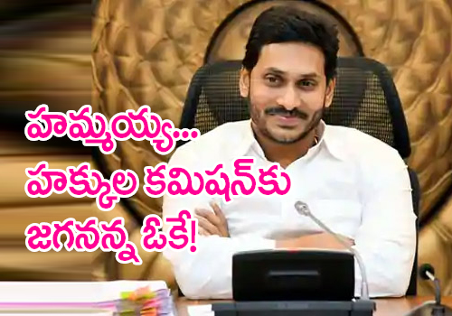 finally jagan says ok to human rights commission