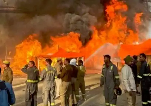 fire accident in mahakumbh