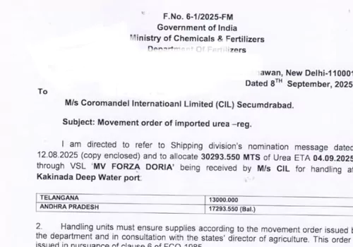 urea to andhra pradesh