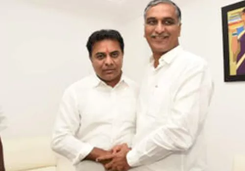 ktr to harish residence