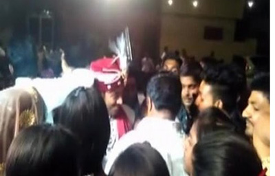 groom inhured in celebratory firing