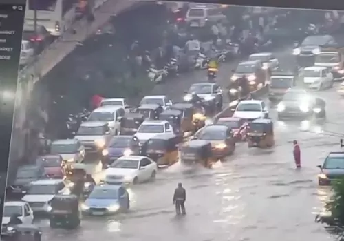 rain created havoc in hyderabad