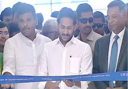 jagan ribbon cut to infosys