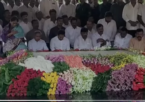 jagan tributes to his father