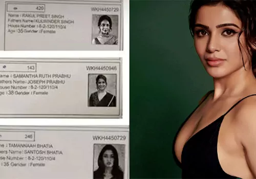 fake voter ids of top heroins