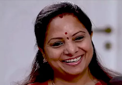 bjp behind kavitha