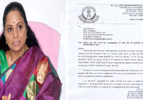 cbi interogate kavitha at home as per 160crpc flexibility