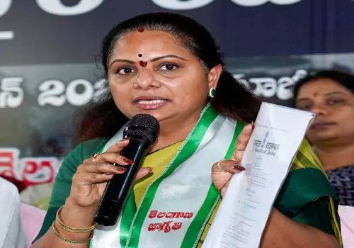 కేసీఆర్‌ వల్లే  రేవంత్‌రెడ్డి ముఖ్యమంత్రి అయ్యారు :  కవిత 