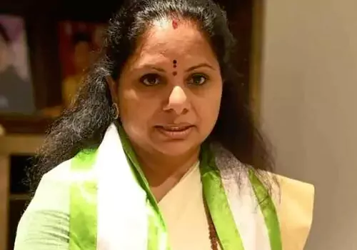 mlc kavitha in new avatar