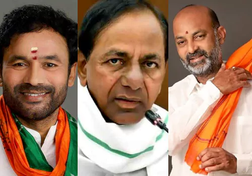  why KCR shifted focus from Bandi Sanjay to Kishan reddy