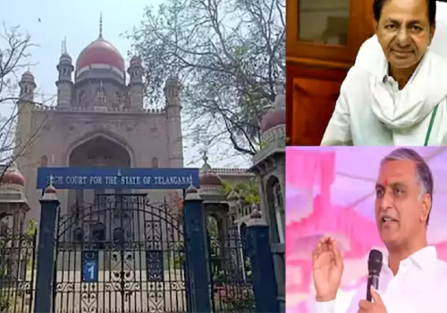 no respite to kcr and harish rao in High Court