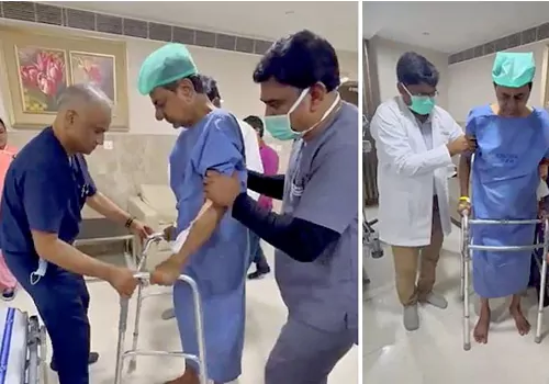 former cm kcr walk practiece