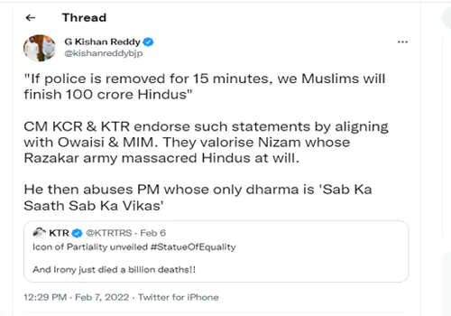 trs social media trolls kishanreddy