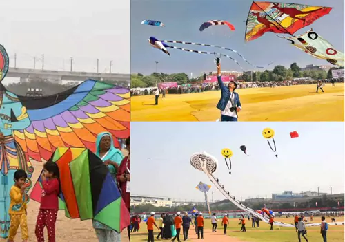 International Kite Festival started in Hyderabad.